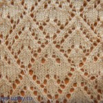 Argyle Triangle Lace Free Knitting Stitch