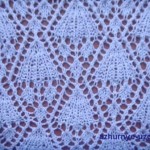 Triangle Lace Free Knitting Stitch