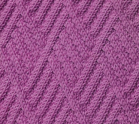 Diamond Cables Texture Knitting Stitch - Knitting Kingdom