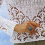 Lace Fan Knitting Stitch
