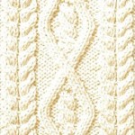Cables in and Around a Diamond Knit Panel