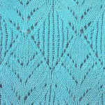 Diamond Leaves Lace Knitting Pattern