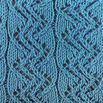 Lace Zig Zag Ribbed Knitting Stitch