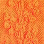 Bobble Vines Free Knitting Stitch Chart