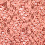 Diamond Lace Vine Knitting Stitch