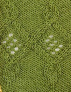 Joined cabled triangle knit Knitting Kingdom