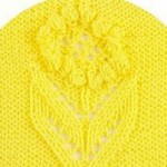 Bobbled Flower Panel Knitting Pattern