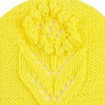 Bobbled Flower Panel Knitting Pattern