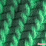 Mock Cable Effect Knitting Stitch