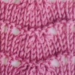 Feather and Fan Variation Knitting Stitch
