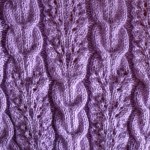 Lace and Braids Ribbed Knitting Stitch