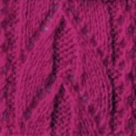 Arch and cables panel knitting stitch