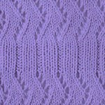Ribbed Lace Stitch with a Twist