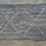Evenstar Swatch lace knitting stitch