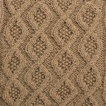 Seed Stitch Diamonds Square for Knit Your Cables Afghan