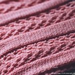 Scarf with interesting stitch ribbed