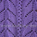 Lacy Arch Free Knitting Stitch