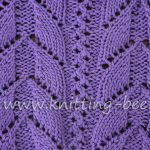 Lacy Arch Free Knitting Stitch
