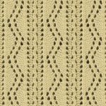 Ornate Vertical Zig Zag Lace Knitting Stitch Pattern