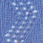 Vertical Chevron Lace Knitting Stitch