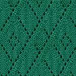 Lace argyle free knitting stitch