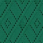 Lace argyle free knitting stitch