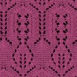 Lady lace knitting pattern stitch