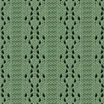 Parallel Lace Panel knitting stitch