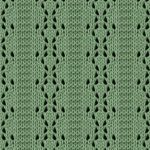 Parallel Lace Panel knitting stitch