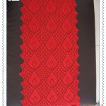 Pineapple lace knitting stitch