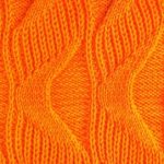 Wavy ribbing stitch