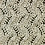 A zig zag lace pattern stitch