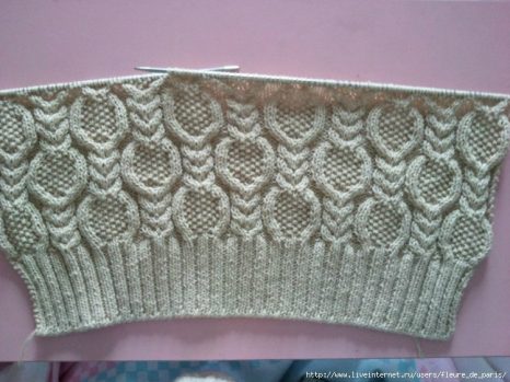Cables and Seed stitch pattern - Knitting Kingdom