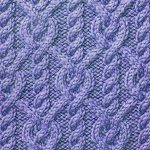 Continuous Cable knit stitch ornate pattern