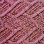 Diagonal Reftangle Knitting Stitches