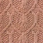 Seed stitch hearts knitting stitch pattern