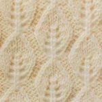 Vertical Leaf Lace Knit Stitch
