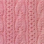 Vertical Leaves and Lace Knit Stitch Pattern