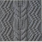 Cables and lace zig zag knit stitch