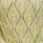 Large Diamond Lace with Cable Inside Knitting Stitch