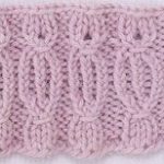 Slip stitch ribbed edging knitting stitch