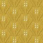 Triangular Wheat Knit Stitch Chart