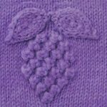 Knitting Stitch Grapes Motif