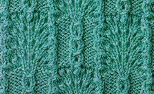 Fans and Slip Stitch Combo Knitting Stitch