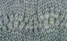 Extended Feather and Fan Stitch Knitting