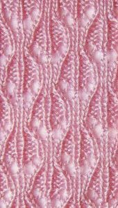 Lace Openwork Knit Stitch with Chart