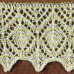 Diamond Lace Edge Knitting Stitch