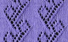 Vine with Diamonds Lace Stitch