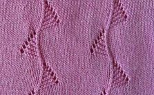 Bunting pattern knitting stitch