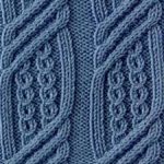 Cable and Eyelet Columns Knitting Stitch